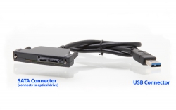 USB breytir í slimSATA - Geisladrif í USB image